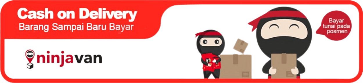 COD - Caj tambahan RM10 dikenakan.
